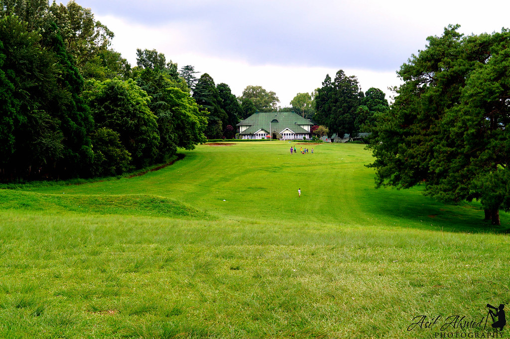 Golf course in Shillong, offering scenic views and a challenging game